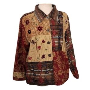 Keren Hart Tapestry Jacket Brown Size L